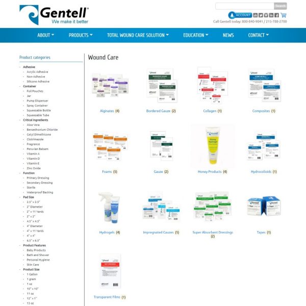 Gentell – E-Commerce Shop